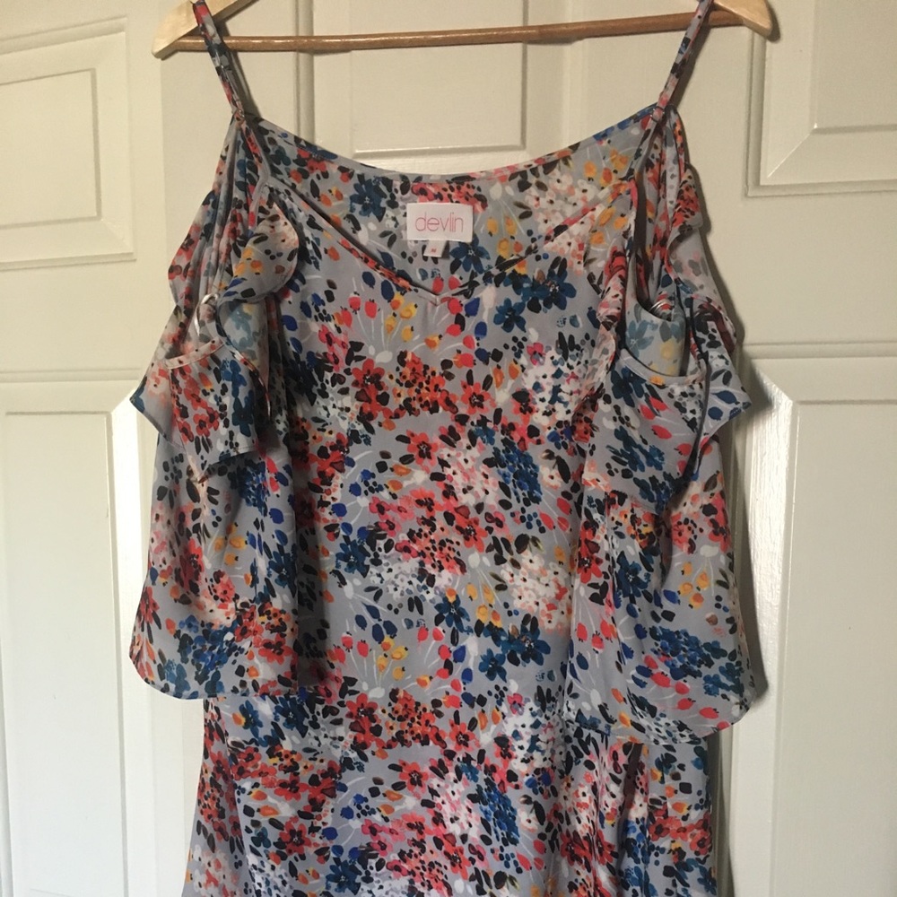 Devlin Floral Dress off the shoulder with straps